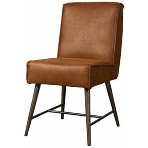 Belmonte Eetkamerstoel - fabric Cherokee 8 cognac