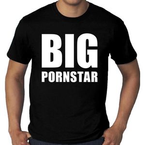 Big Pornstar grote maten t-shirt zwart heren XXXL