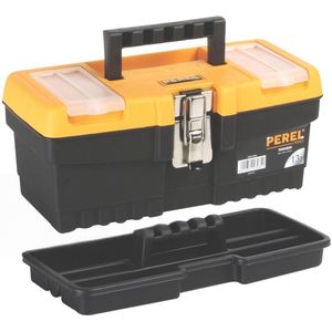 Gereedschapskoffer met Organizers, Lichtgewicht, Kunststof Toolbox voor Gereedschap, 320 x 155 x 139 mm