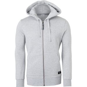 Björn Borg hoodie jacket - heren sweatvest dik - lichtgrijs melange - Maat: S