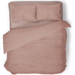 Eleganzzz Teddy Pluche Dekbedovertrek - Light Pink - Teddy Dekbedovertrek - Dekbedovertrek 200x200/220cm - Tweepersoons dekbedovertrekken