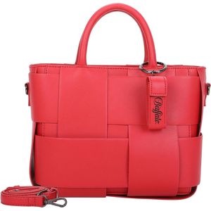 BUFFALO Handtas Schoudertas Big Weave Big Boxy Shopper Red Shake Rood