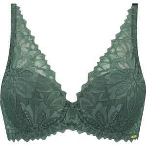 Sapph - Voorgevormde bh - met kant - V-shape cups - Flora - Groen 85E