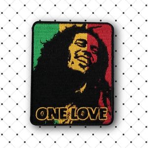 Embleem ONE LOVE - Bob Marley - embleem - strijkapplicatie