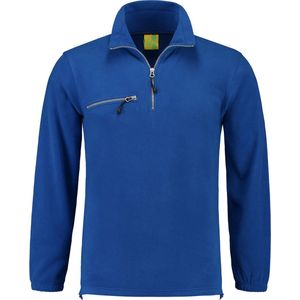 Lemon & Soda polar fleece sweater in de kleur royal blue maat XXL.