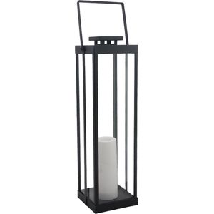 Dilampo - Andros - USB -Lantaarn van metaal en glas