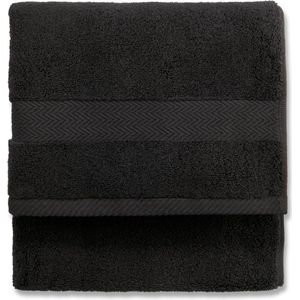 Blokker handdoek 600g - zwart - 60x110 cm