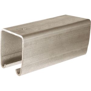 Bovenrail 301 - Staal Sendzimir Verzinkt - Afmeting 66 x 55 x 2 mm - Maximaal Deurgewicht 400 kg