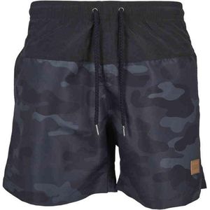 Urban Classics - Block Zwemshorts - 2XL - Zwart