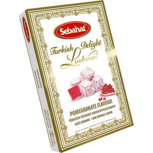 Sebahat Turks Fruit - Lokum - Turkish Delight - met granaatappel smaak - 200 gram