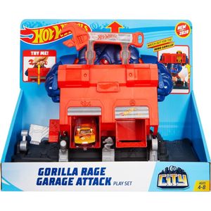 Hot Wheels City - Razende Gorilla Garage-aanval Speelset