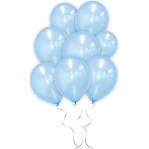 LUQ - Luxe Baby Blauwe Helium Ballonnen - 25 stuks - Verjaardag Versiering - Decoratie - Feest Baby Blauw