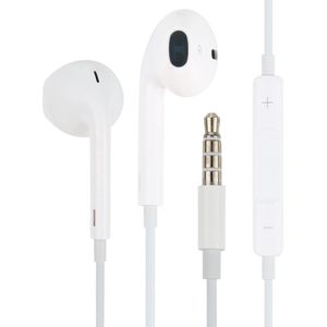 Provium - Oortjes met Draad - 3.5mm Jack AUX aansluiting - In-Ear Oordopjes met draad en microfoon - Headset - wit