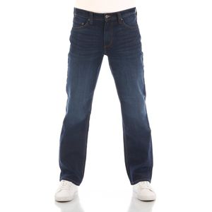 Mustang Heren Jeans Broeken Big Sur regular/straight Fit Blauw 32W / 34L Volwassenen Denim Jeansbroek