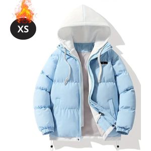 Bovista Winterjas - Parka - Heren - Winter - Jas - Volwassen - Stijlvol - Met Capuchon - Gewatteerde Jas - Blauw - XXS