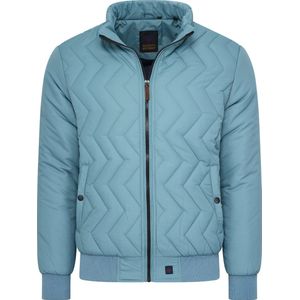 Mario Russo Aviation Jacket - Jas Heren - Winterjas Heren - Waterafstotend - Steen Blauw - XL