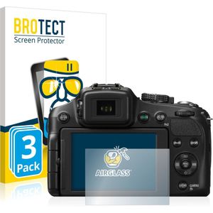BROTECT - Screenprotector voor Panasonic Lumix DMC-FZ200 - Folie Beschermfolie Beschermglas transparant (3 Stuks)