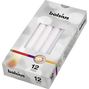 Bolsius Diner Kaars Gotisch - Wit - 12 stuks