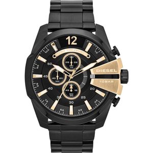 Diesel Mega Chief DZ4338 Herenhorloge 51 mm - Zwart