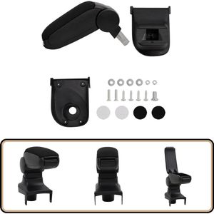 vidaXL Armsteun ABS Zwart voor RENAULT CLIO MK4 Armsteun Auto - Auto Accesoire - Armleuning Auto - Auto Interieur - Renault Clio Mk4