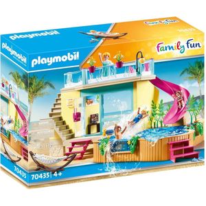 PLAYMOBIL Family Fun Bungalow met zwembad - 70435