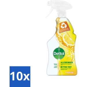 Dettol - Allesreiniger - Spray - Sprankelende Citroen - Perfecte Hygiëne - 750ml - Bulkverpakking - 10 stuks