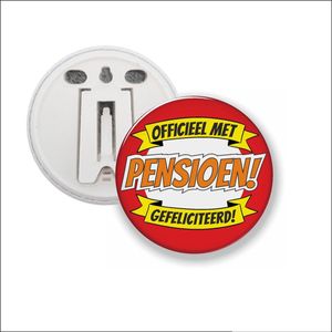 Button Met Clip 58 MM - Pensioen!