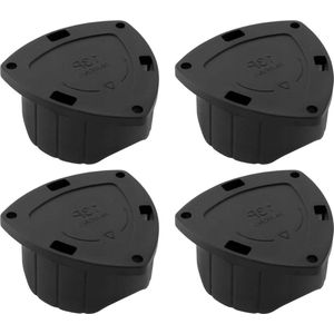 4 Stks 13 Pin Plug Cover - Parking Slepen Adapter - Zwart .