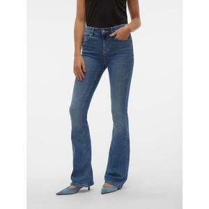 Vero Moda Jeans Vmflash Mr Flared Jeans Li347 Ga No 10302478 Medium Blue Denim Dames Maat - W34 X L30