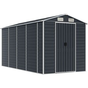 vidaXL-Tuinschuur-191x385x198-cm-gegalvaniseerd-staal-antracietkleurig