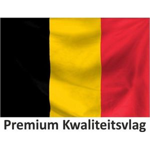 Belgische Vlag Belgie 150x225cm Premium - Kwaliteitsvlag - Geschikt voor buiten