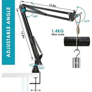 professional microphone arm - QuadCast Boom Arm Stand / microfoonhouder, microphone arm standard adjustable microphone stand