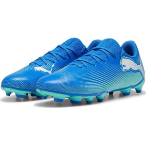 Puma Future 7 Play FG/AG Football Boots - Blue/White - 12.