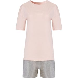 By Louise Dames Korte Pyjama Set Shortama Roze - Maat XL