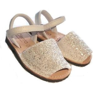 Cienta - kinderschoen - sandaal - glitter wit - Maat 28