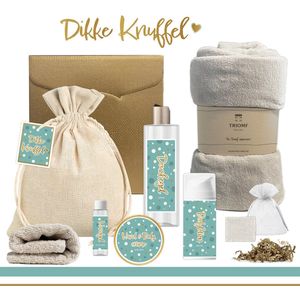 Geschenkset “Dikke Knuffel” - 8 producten - 1200 gram | Speciaal voor jou - Luxe Wellness Set - Klein Troost Cadeau - Cadeaupakket - Liefs - Opkikkertje - Condoleance - Beterschap