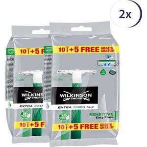 Wilkinson Sword Extra 2 Sensitive - 30 stuks - Scheermesjes - Voordeelverpakking