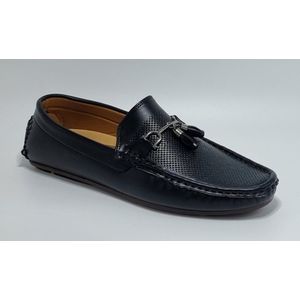 Edge - Heren Loafers - Moccassin - Zwart - Maat 39