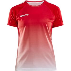 Craft Pro Control Fade Shirt Korte Mouw Dames - Rood | Maat: M
