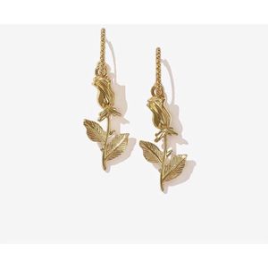 Jobo By JET – Flower earrings – bloemen hangers - oorbellen - Goud