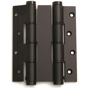 Justor deurveerscharnier dubbelwerkend aluminium zwart, 120 mm lang, dd 30mm