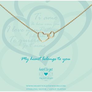 Heart to Get - Entwined Hearts Gold Ketting N244ENH15G