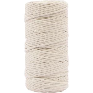 Vaessen Creative Macrame Touw - Naturel - 3mmx100m