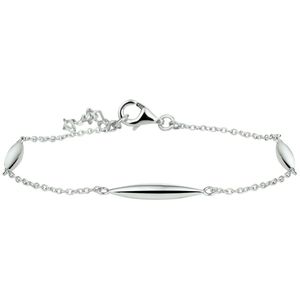 The Jewelry Collection Armband 3,0 mm 16,5 + 2,5 cm - Zilver
