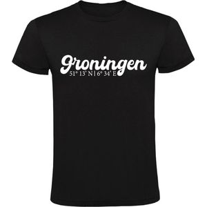 Groningen Coordinaten Heren T-shirt | Shirt