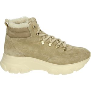 Paul Green 5175 - VeterlaarzenHoge sneakersDames sneakersDames veterschoenenHalf-hoge schoenen - Kleur: Wit/beige - Maat: 41