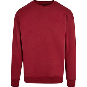Unisex Sweater 'Crewneck' ronde hals Burgundy - 4XL