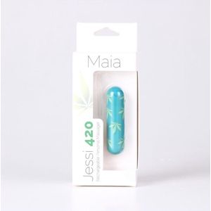 Maiatoys Jessi 420 - Mini Bullet Vibrator leaf pattern green