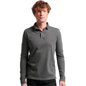 Superdry Studios Jersey Polo Met Lange Mouwen Grijs 2XL Man