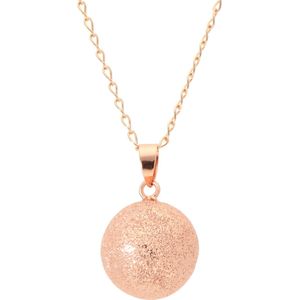 La Rosa Princesa Bola Zwangerschapsketting Brosse Rosé Gold Plated